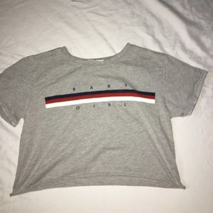 baby girl cropped t-shirt